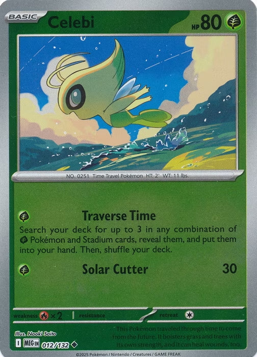 Mega Evolution Celebi #012/132 Reverse Holo